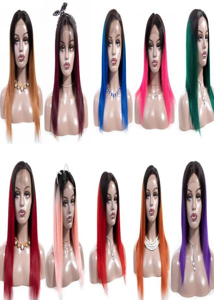 131 t parrucca in pizzo parrucca rosa parrucche rosse dritte per capelli umani parrucche blu parrucchiere brasiliane capelli umani wigs in pizzo anteriore 9434985