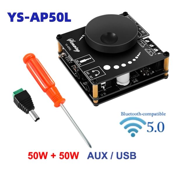 Amplificadores YSAP50L CS8673E PODER UPLIFIGADOR DE PODER DO CANAL DO BLUETOOTHCOMPATIBLE 5.1 AMP estéreo Amplificador Diy Home Audio amplificador