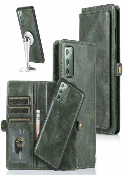 A91 Flip Cover для Samsung Galaxy Note 20 S20 Ultra A41 A21 A20 A40 A50 A51 A70 A71 Case Retro Retro Leather Wallet 2IN1 Съемный SHEL6732315