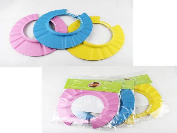 Bambini morbidi per bambini in shampoo bagno doccia cappello da doccia per baby shower regolabile berretto per neonati per bambini lavaggio di capelli 4971309