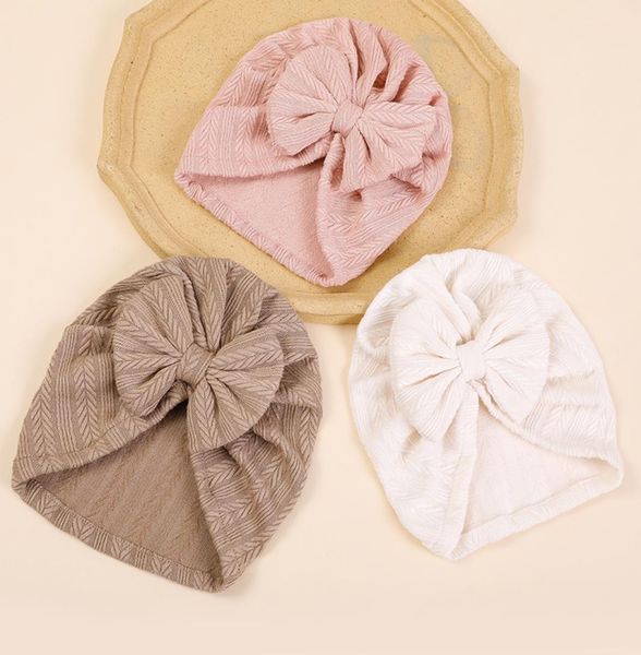 2022 Baby Turban Girls Cable Knit Head Wraps Kinder Mädchen Baumwollstirnband für Säuglingsbestandkappen Kleinkinder Kopfbedeckung Bulk Bündel9205724