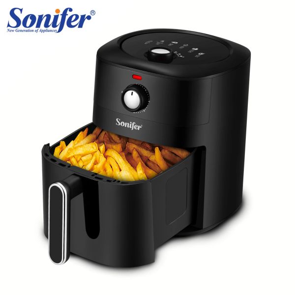 Fritas 4,2l Fryer de ar sem forno de óleo 1500W Multifunction Electric Deep Fryer Nonstick Basking Cozinha Fritar Sonifer