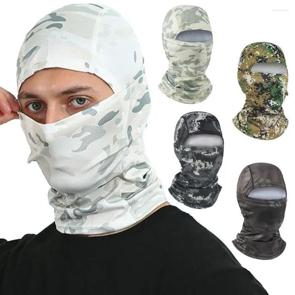 Bandanas arrampicarsi sport balaclava che corre trekking tattico ciclismo fresco maschera anti-uv di seta traspirante per copricapo di seta protetta una guardia unisex