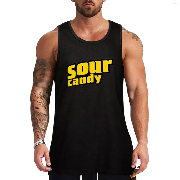 Herren-Tanktops saurer Süßigkeiten Top T-Shirt Fitnesskleidung