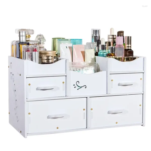 Aufbewahrungsflaschen Kunststoff Make-up Organizer wasserdichte kosmetische Behälterschmuck für Hochkapazität Make-up-Hülle