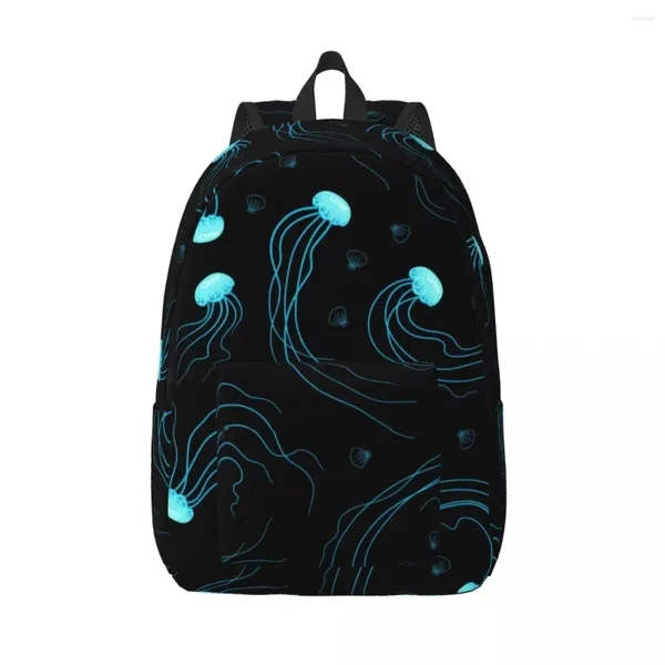 Backpack Blue Jellyfish e Sear di Sear Student Mash School Femmina laptop di grande capacità