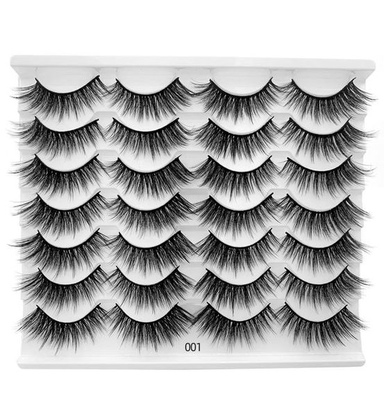 Make -up Wimpern Wimpern Make -up Wimpern Wimpern Nerk 14 Paare natürliche Simulation Fluffy Dicke Katze Eye Wimpern Faux Cils Euqals 5 Sets EQ2259544