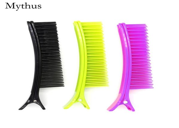 3 Farben verfügbar 2pcsset Hair Clip Comb Hair Schneiden Malvorlagen mit Kammprofessional Barbier Friseur Styling Haare 3534580