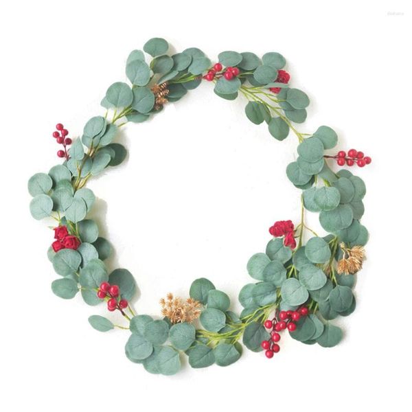 Fiori decorativi 2m ghirlanda artificiale foglie di vite finte viti rattan fiore ivy ghirlant decorazioni per feste per feste di nozze