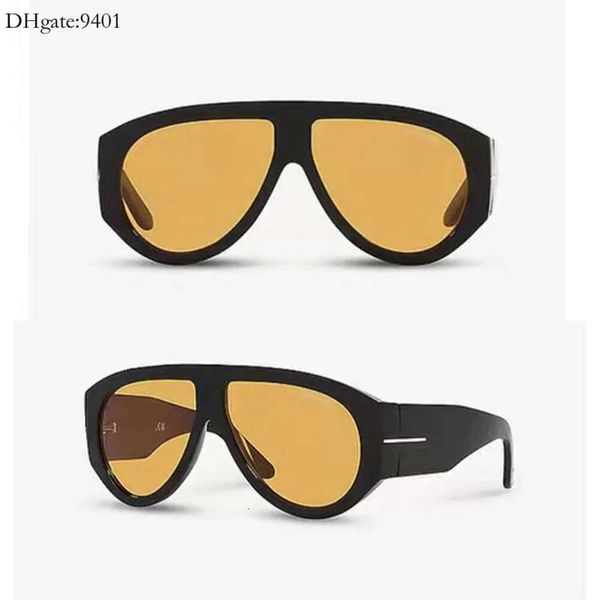 Солнцезащитные очки Мужчины дизайнер Tom Chunky Plate Frame Ft Ft Ungize Glasses Fashion Ford for Women Black Sport Styles Original Box