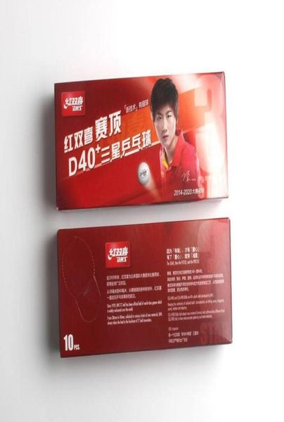 DHS originale DHS 40 3 stelle Nuovo cella Dual Table Tennis Ball Nuova Tecnologia Sfalla per cucitura per Ping Pong Racket Game Woles 20 Balls C1305768729654