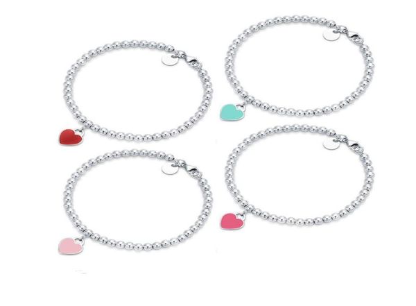 T Designer Love Hand Link Luxury Brand 4mm Ball Chain Senior Fashion Bracelet Party Hochzeit Accessoires Paar Geschenke8848159