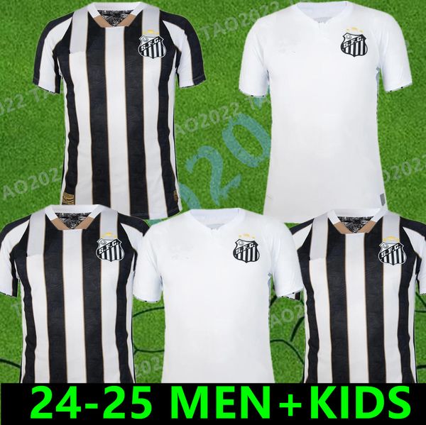 24 25 Jerseys de futebol do Santos FC F. Jonatan Leonardo Angelo Soteldo Fernandez E Leonardo Joaquim 2024 2025 Home Away Editions Especiais Camisas de Futebol 888