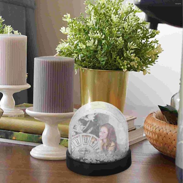 Frame Snow Globe PO Frame Anno Regalo Snowglobe con materiale da inserire Kit fai da te Birthday Birth