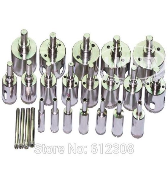 24pcsset de alta qualidade 3mm 30mm Diamante com revestimento de diamante Bolas de kit Holesanha de serra para marmore Creamicor Granite Cutter9297124