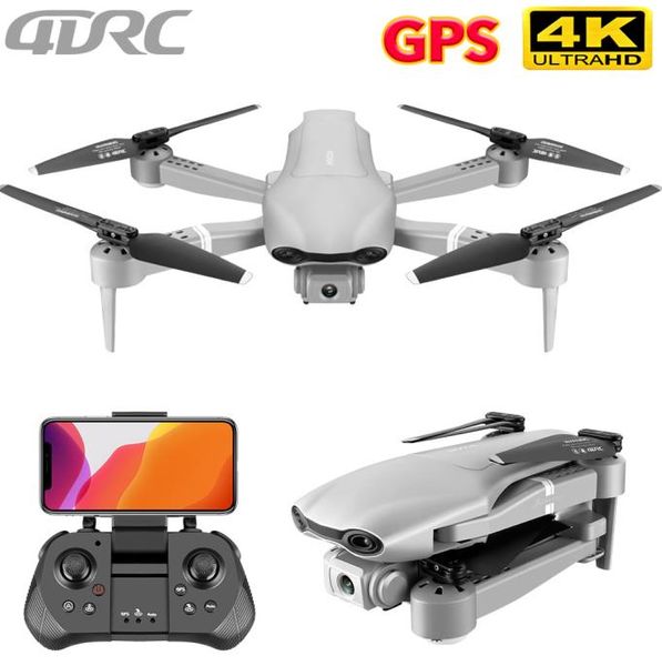 4drc f3 drone gps 4k 5g wifi videoclipe FPV 4K1080P HD Câmera de largura Câmera dobrável Altitude segure RC durável Drone6648669