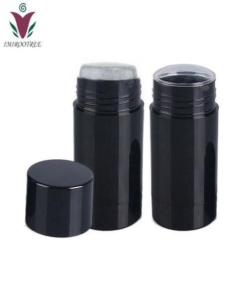 8pcs leer Deodorant Stick Behälter Creme Verpackungsrohr 75 ml unten gefülltes mattes schwarzes Kunststoff -Gel -Flasche 9019740