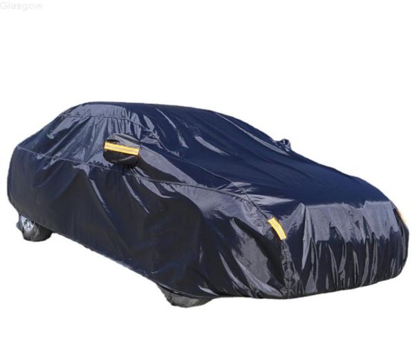 Autoabdeckungen Taft mit schwarzem Oxford -Stoff wasserdicht von Sonnenschutzmitteln Regenfischstoff für Ford Jeep Kia J2209073873315