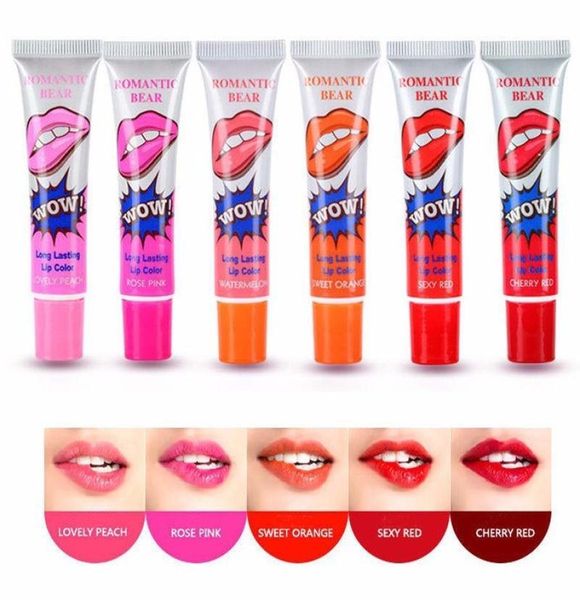 Mulheres Lip Gloss Girls Easy descasque a tatuagem à prova d'água de longa duração MEGUC MASCO DE PEEL