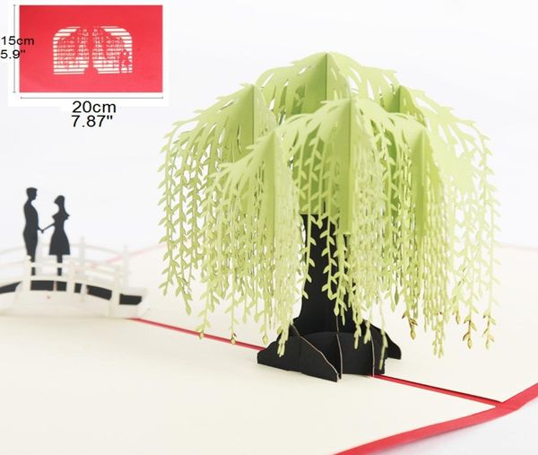 Willow 3D Tebrik Kartı Doğum Günü Hediyeleri Pop Up Tebrik Kartları Düğün Tebrik Kartları 3D Pop Up Kartları Tebrik Kartı Valent4800727