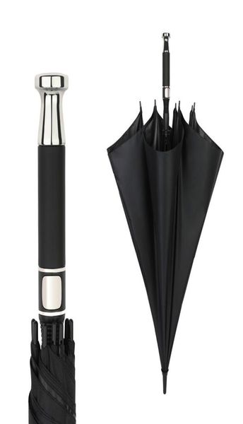 Umbrella de golfe de luxo fibra completa automática manuseio longo fiber sraight guarda -chuva Rolls paraguas LOGO2582945