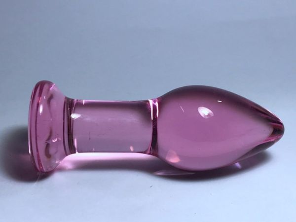 Grandi tappelle di vetro Pyrex Big Pyrex Crystal Anal Beads falso Penis Dick Artificial Adult Sex Toys Men Gay Women Anal Ma Plug7729540