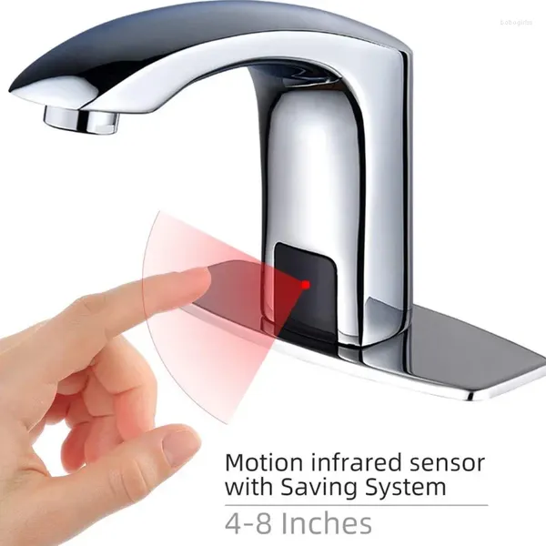 Rubinetti del lavandino da bagno tipo completo induzione automatica rubinetto intelligente distributore di acqua a infrarossi raffreddamento per la casa