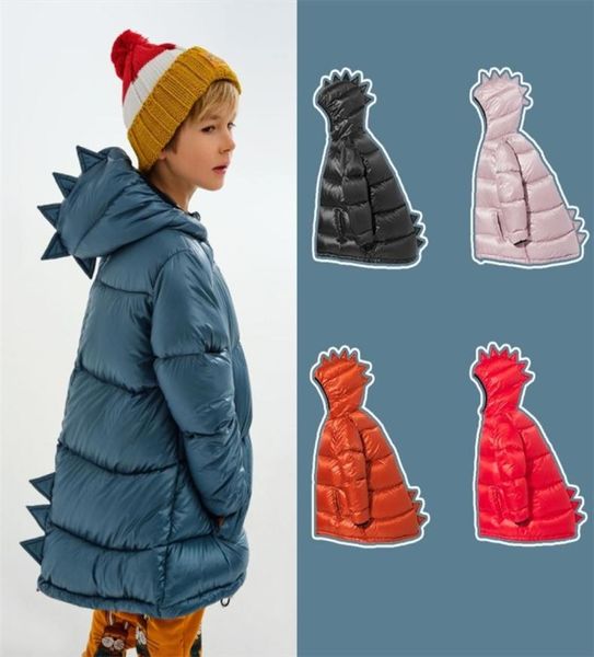 Kukukids Boys Winter Coat Kids Clothes Fashion Dinosaur Down Jackes Girls Design Brand Design addensato Snowsuit Girl Outwear LJ206251738