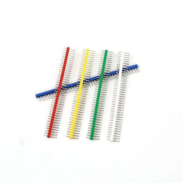 2024 10pcs 40 Pin 1x40 Single Row Männliche 254 Bruch Pin Header Stecker Streifenpack für DIY -Elektronikprojekte und Prototyping für 40 Pin