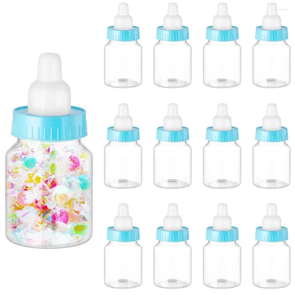 Party -Dekoration 12pcs Baby Flasche Dusche bevorzugt Plastik -Süßigkeiten Mini Fütterung für Geburtstagsgeschenkdekoration