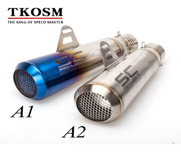 TKOSM 2017 Nova chegada a laser de exaustão modificada a laser sc echappment moto para z800 z750 er6n gy6 cb400 ninjia250 tmax 500 db ki4810064