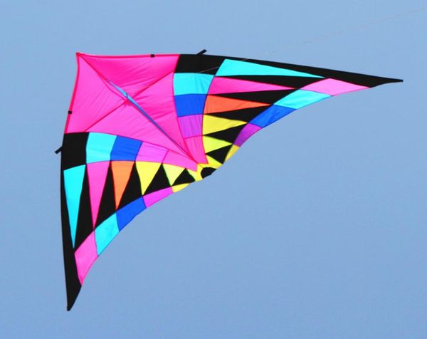 Alça de bobina de pipas arco -íris de alta qualidade Kites Triângulo Drachen KitesForadults Sail Wind Spinner Fish 10189760052