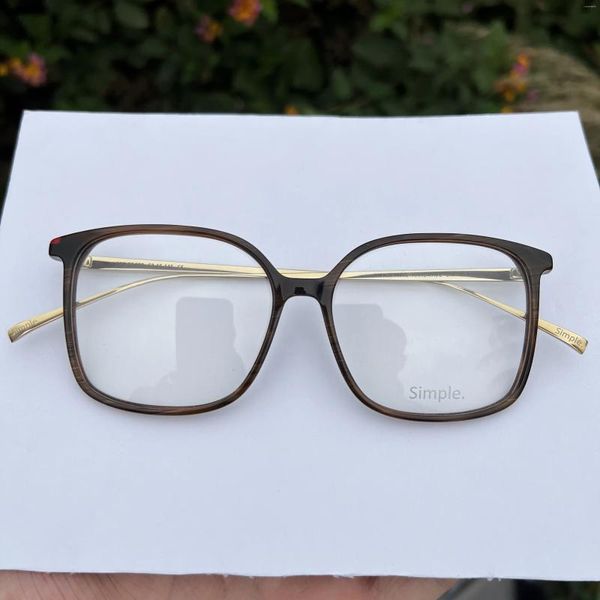Óculos de sol enquadra óculos acetados de alta qualidade - Luxuosa marca francesa simples, perfeita para mulheres