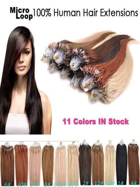 10 Micro Loop Hair Extensions 05Gstrand 200Slot Brasilianer Remy Human Hair 1624 Zoll Farbe 8 27 99J 613 60 Pink9622654