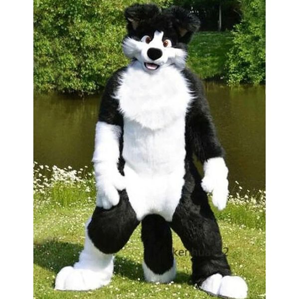 2024 Nuovo Halloween Husky Dog Fox Mascot Costume Outdoor Tema Tema Outfit Outfit Suit Mascotte Tema Vesto Fancy Abito Costum