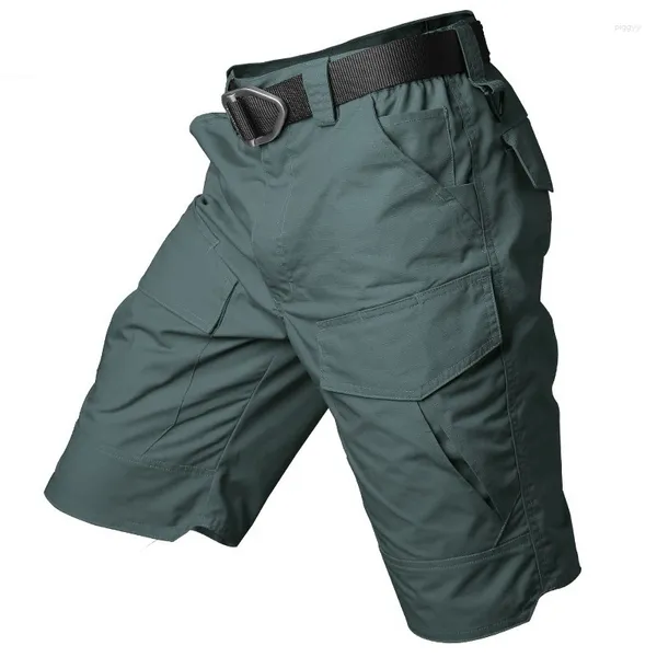 Shorts maschile uomini pantaloni tattici all'aperto estate dell'esercito impermeabile mimetico di carico casual addestramento maschile multi-tasca