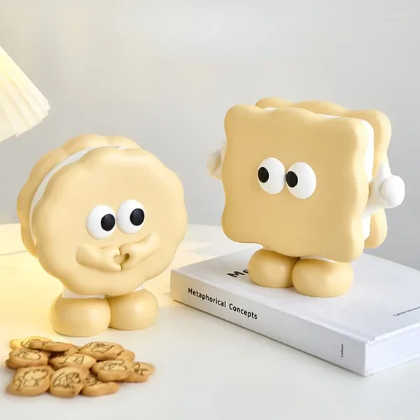 Dekorative Figuren kreative niedliche Keks Formsparungen Piggy Bank Dekoration Home Wohnzimmer TV -Schrank Kinder Geburtstag Geschenk