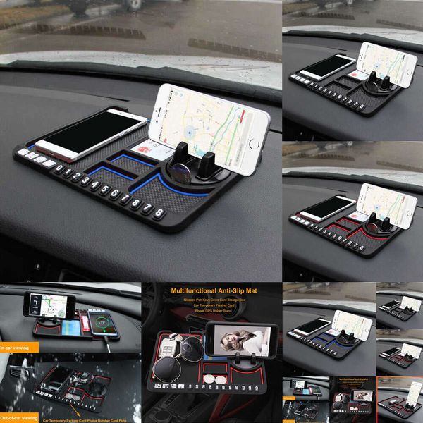 2024 2024 Silicone Car Anti-Slip Mat Mat Auto Phone Phone