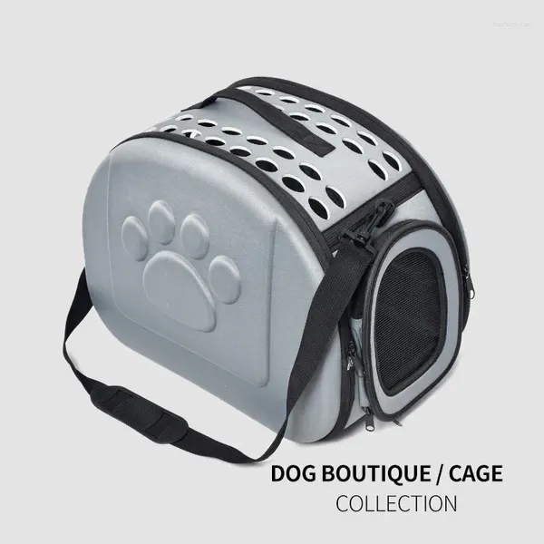 Katzenträger Haustierversorgungen Fashion Crossbody Atmungsaktives Bag Dog Faltbarer Ausflug transportable für den Autogebrauch