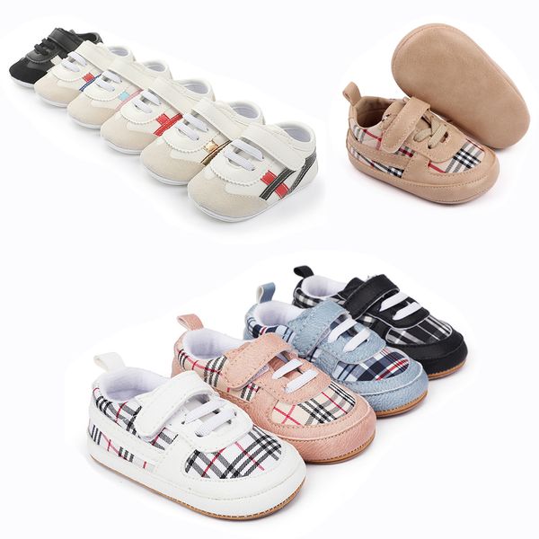 Kleinkinddesignerschuhe Jungen nicht rutsch lässige Schuhe Baby Mädchen Babyschuhe für 0-1 Jahre alte Kleinkind Casual Walking First Walkers Schuh