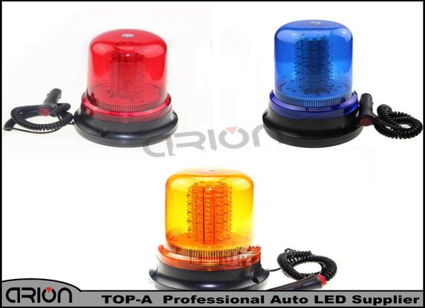 2016 Araba Kamyonu 120 LED 60W Amber Blue Red Manyetik Acil Durum UYARI LED Işık Polis İtfaiyeci 12v Flaş Lambaları LAMP3015683