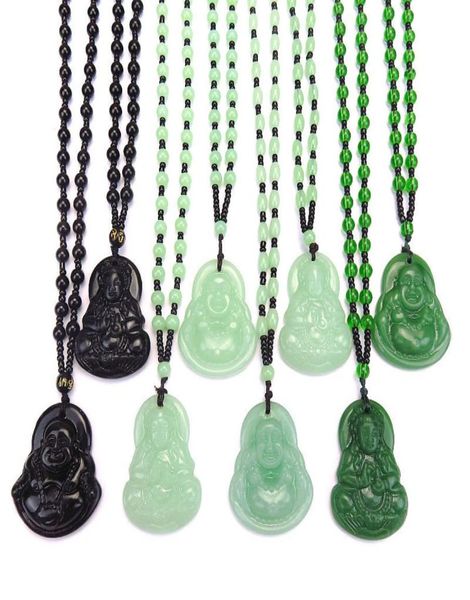 TEMPLE FAIR PLAID SHOP JOENS MANHA MULHERES039S IMITAÇÃO JADE GUANYIN Buda Chain Chain Long Colar 2NF7 407 Q23020067