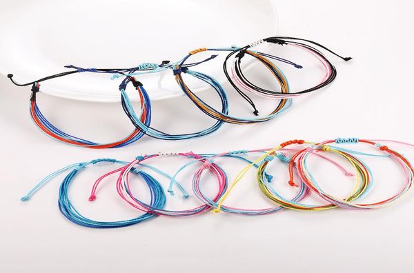 Bracciale in tessitura Girls di lusso braccialetti colorati di lusso a mano in cera fatta a mano gioielli intrecciati intrecciati cornici intrecciate corde di amicizia intrecciate yfa26632560657