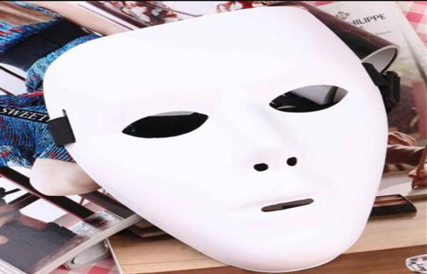 Пустая маска Jabbawockeez хип -хоп белый маска венецианский карнавал Mardi Gras маски для маскиров