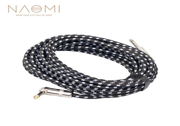 NAOMI 6M Гитарный кабельный кабельный звук мужского к мужскому кабельному проволоку вязание шнур.