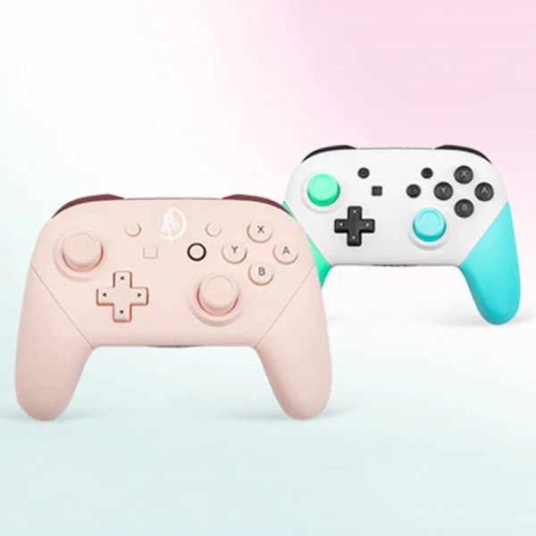 Gamepads adequados para switch pro gamepad sem fio bluetooth hd vibração console nfc6 eixo giroscópio grande controlador de jogo de bateria