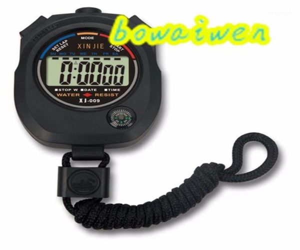 Wholebowaiwen 0057 Digital Waterspert LCD Stopwatch Cronograph Timer Counter Sports Sports Alarm19194931