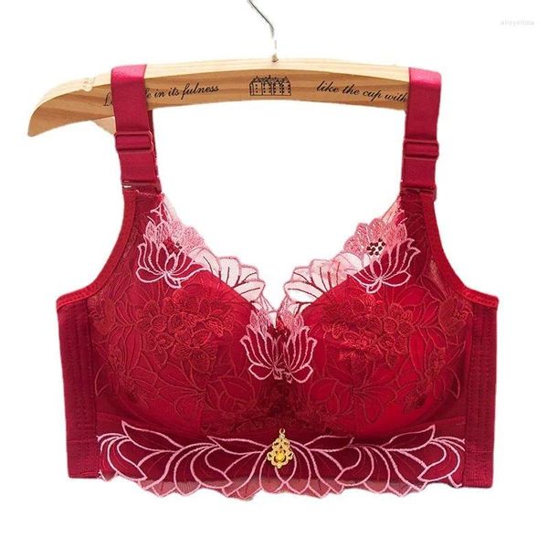 Bras não aço de aço beleza lingerie para o copo de espessura feminino