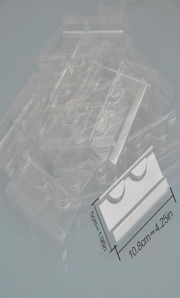 Bandejas de cílios transparentes de plástico integral 100pcspack para caixa de embalagens de pálpebras CILS FAUX CILS 3D Cílios de visita Bandejas Inserção de bandeja para pyleas406264882281