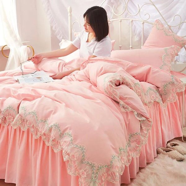 Set di biancheria da letto Princess in stile pizzo set home set da quattro pezzi Cesatine copripiumino Coperchio doppio B123